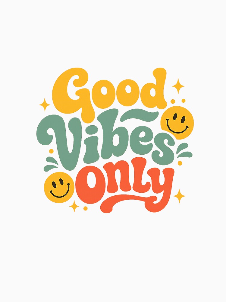 Good Vibes Only | Positive Energy | Motivational Quote | Aesthetic Typography by VasiArtLab