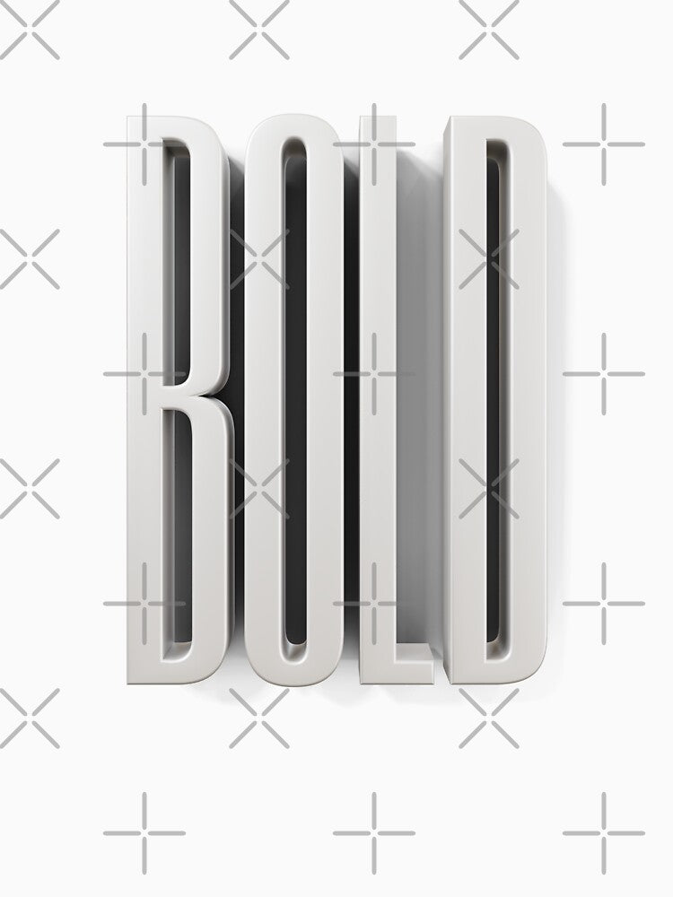 3D Minimal “Bold” Modern Typography by trepiu