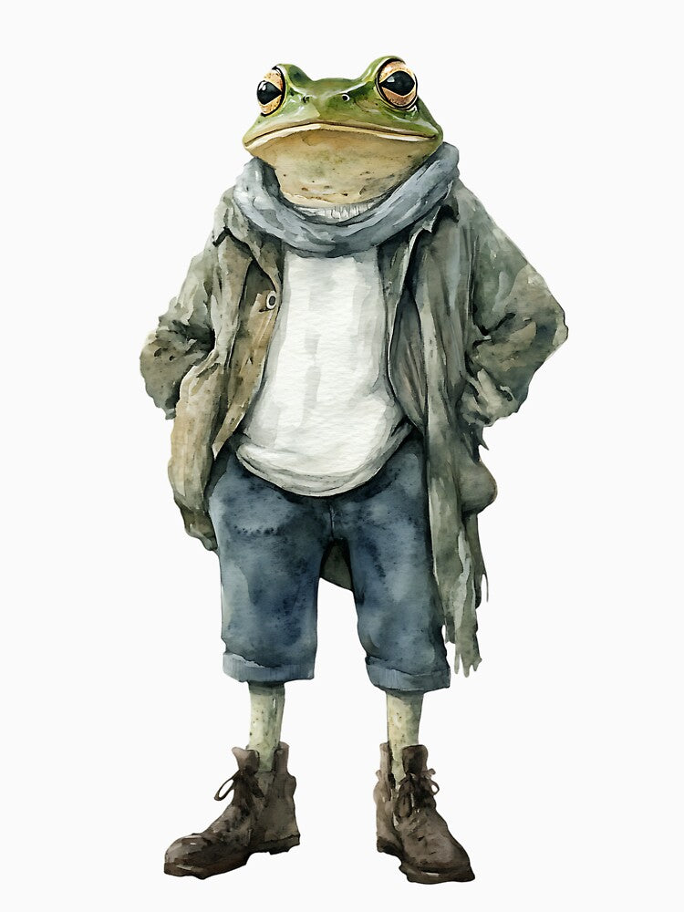 Cute Cottagecore Frog by bapupa