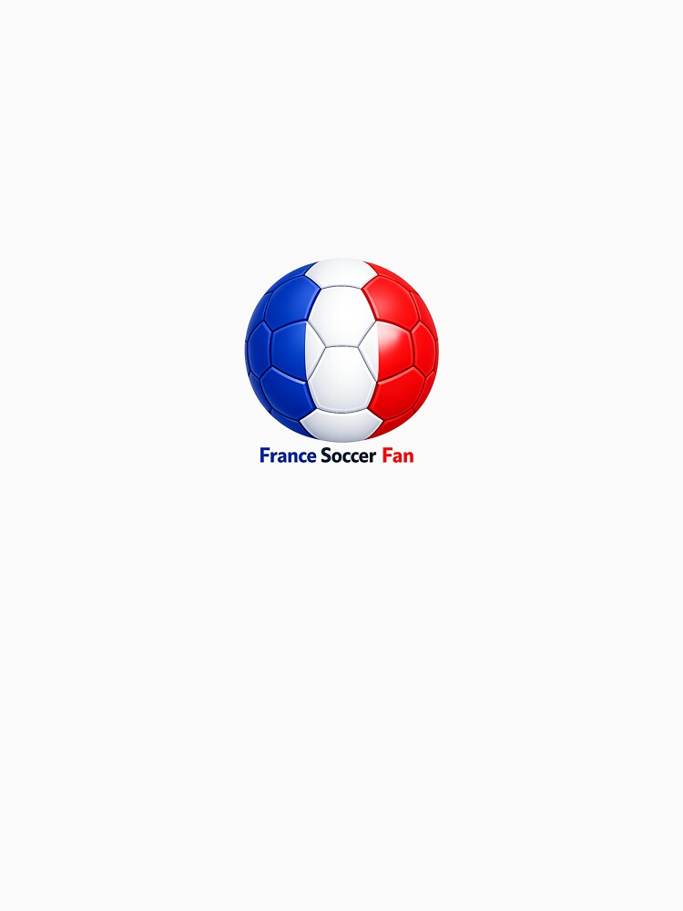 France Tricolor Soccer Ball Fan Design by Trionda_Shop