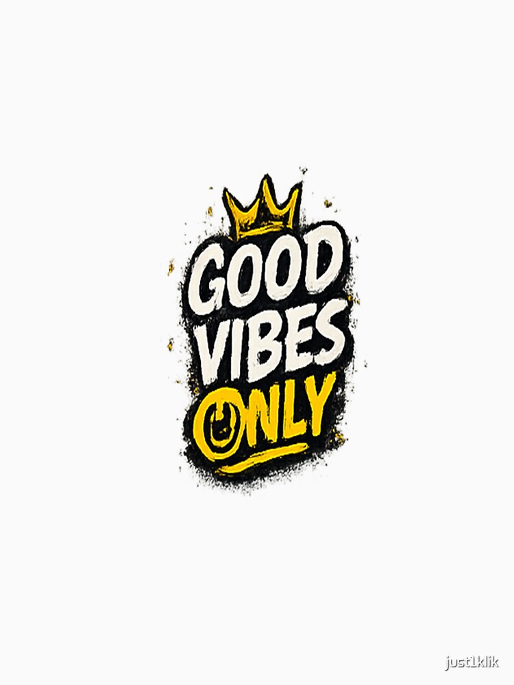Good Vibes Only Trendy Inspirational Art by just1klik