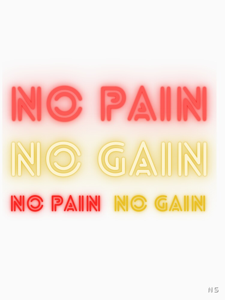No Pain No Gain Gym Motivation Bodybuilding by nirmalsawlani