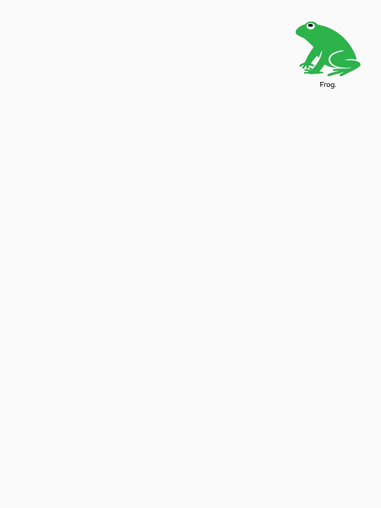 frog. | Simple Green Frog Design by EmeraldStreet