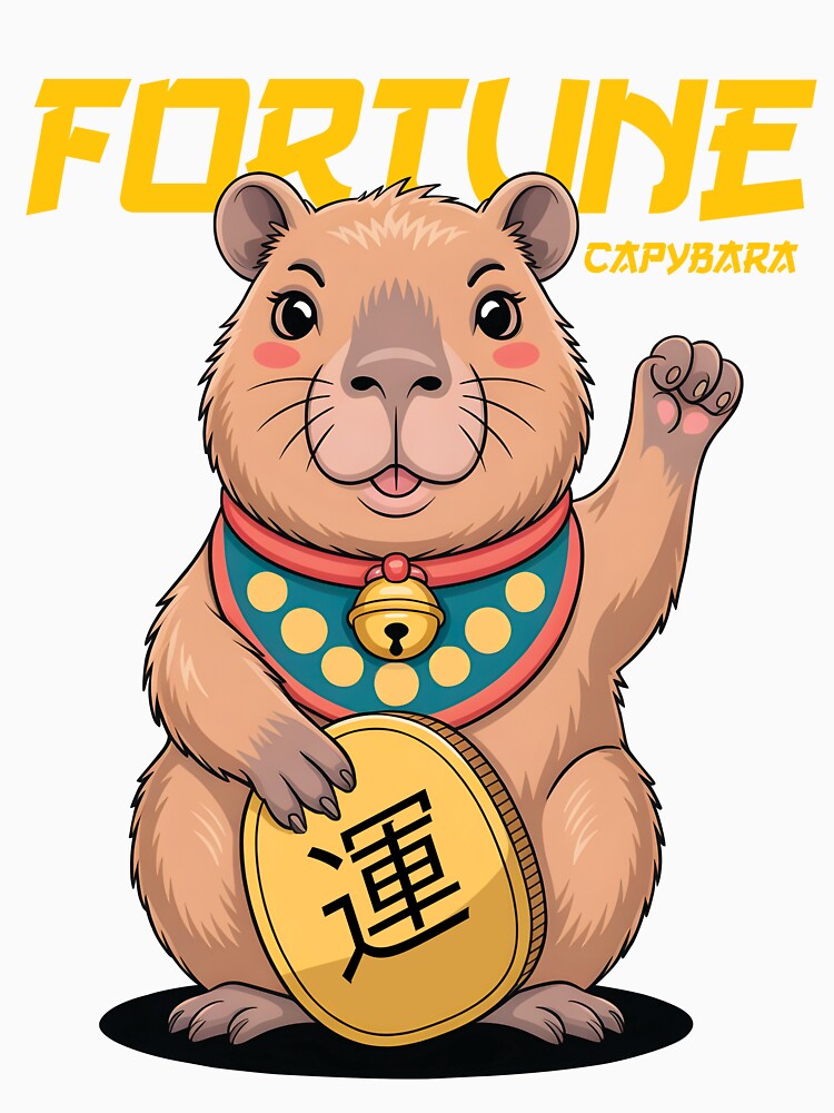 Fortune and lucky Capybara: The Ultimate Good Luck Charm by Dizartico