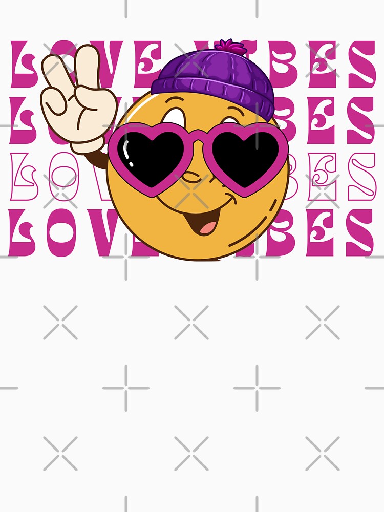 Valentines Day Love Vibes Groovy Women Men by ZACK ART