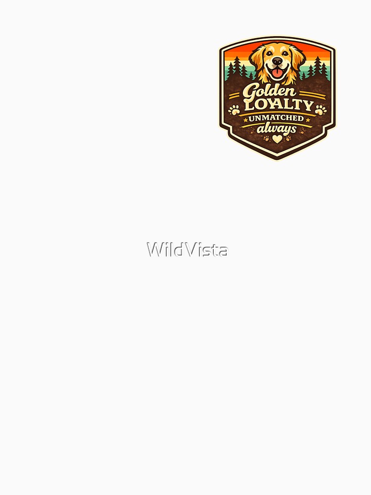 Golden Loyalty Unmatched Always Golden Retriever Gift by WildVista