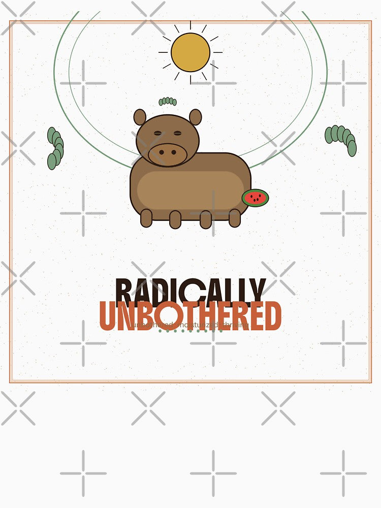 Radically Unbothered Capybara Zen Mode by FlamaC