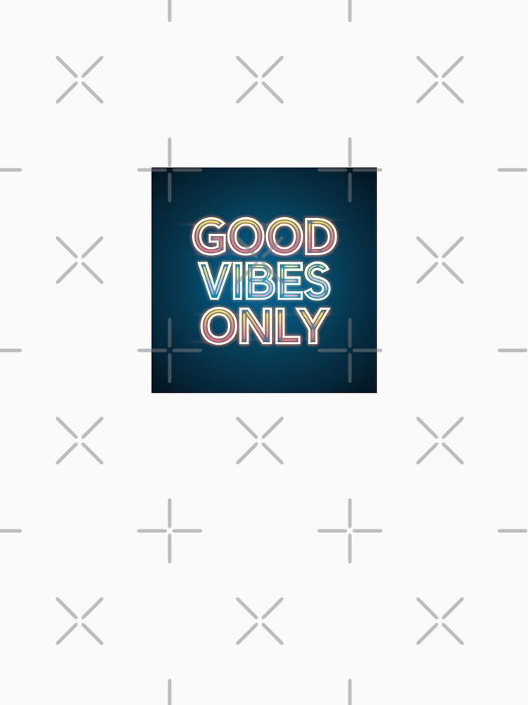 Good Vibes Only Retro Style Typography Design by artsyier