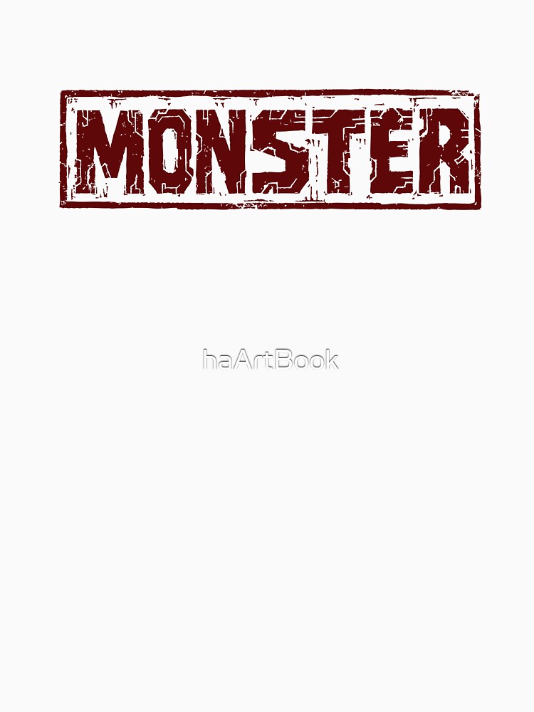 Monster Distressed Typography Design by haArtBook