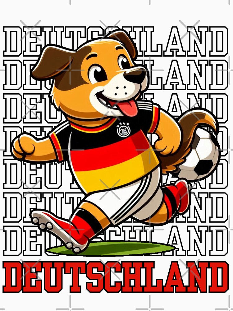 Dog Playing Football | Germany Deutschland Edition by McThingummy