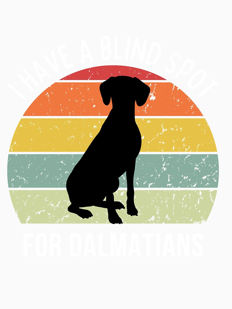 Cute Retro Sunset Dalmatian design - white text by 29Bumblebee