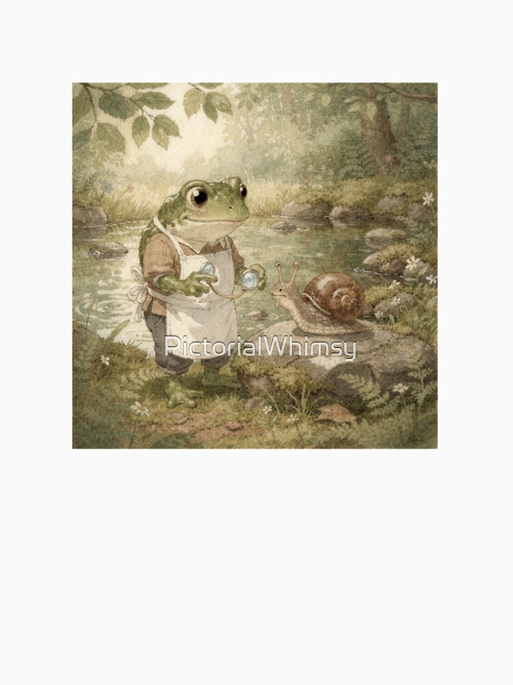 Frog Snail Veterinarian on a House Call by PictorialWhimsy