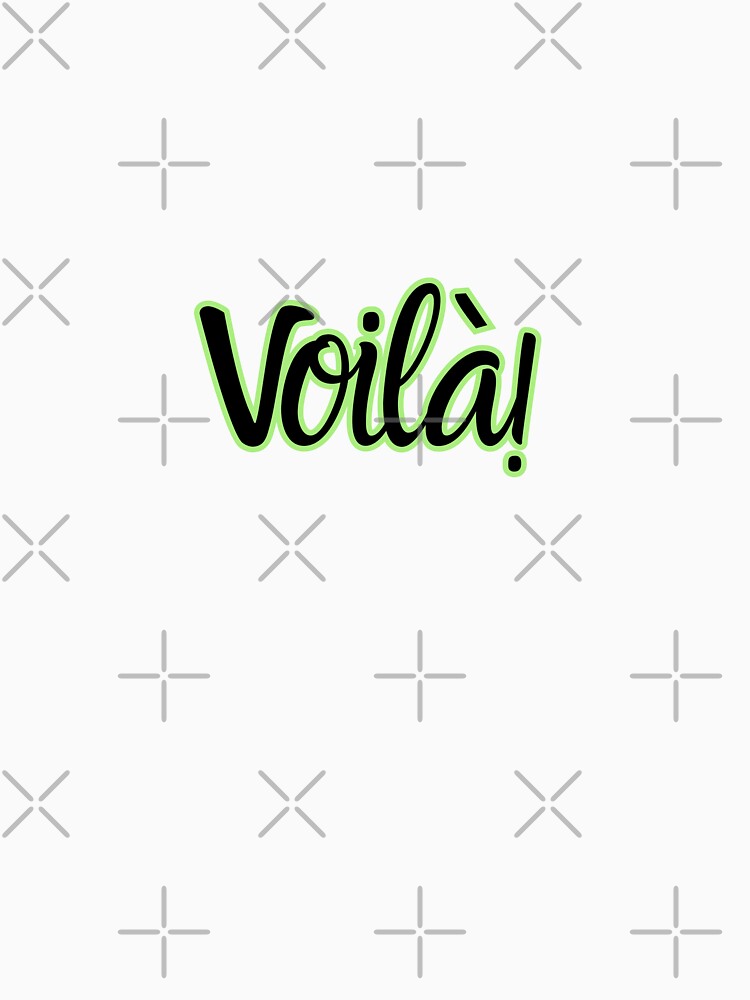 Voilà! – Bold French Typography in Green & Black by Inkworksbyshery