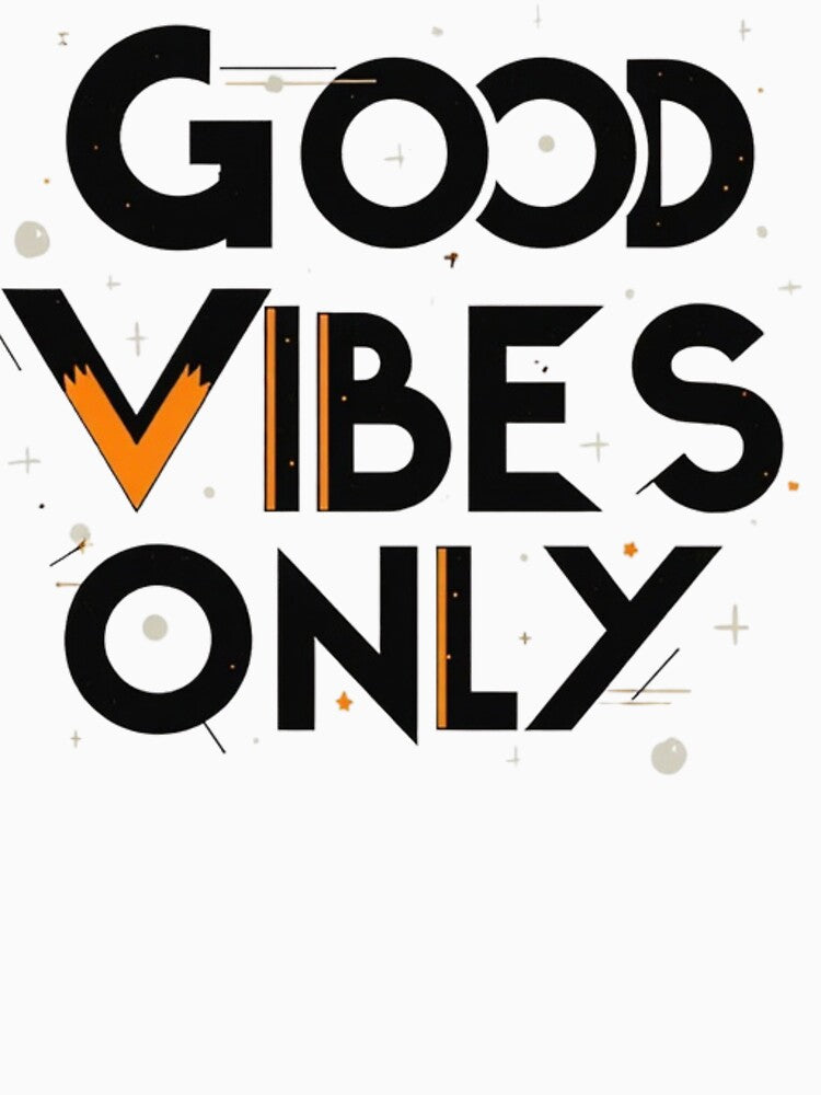 Good Vibes Minimal Typography by RedWhiteTees