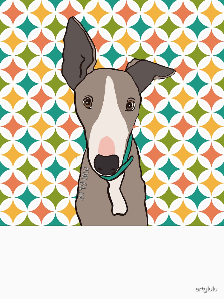 Whippet diamond pattern - Retro colours by artylulu