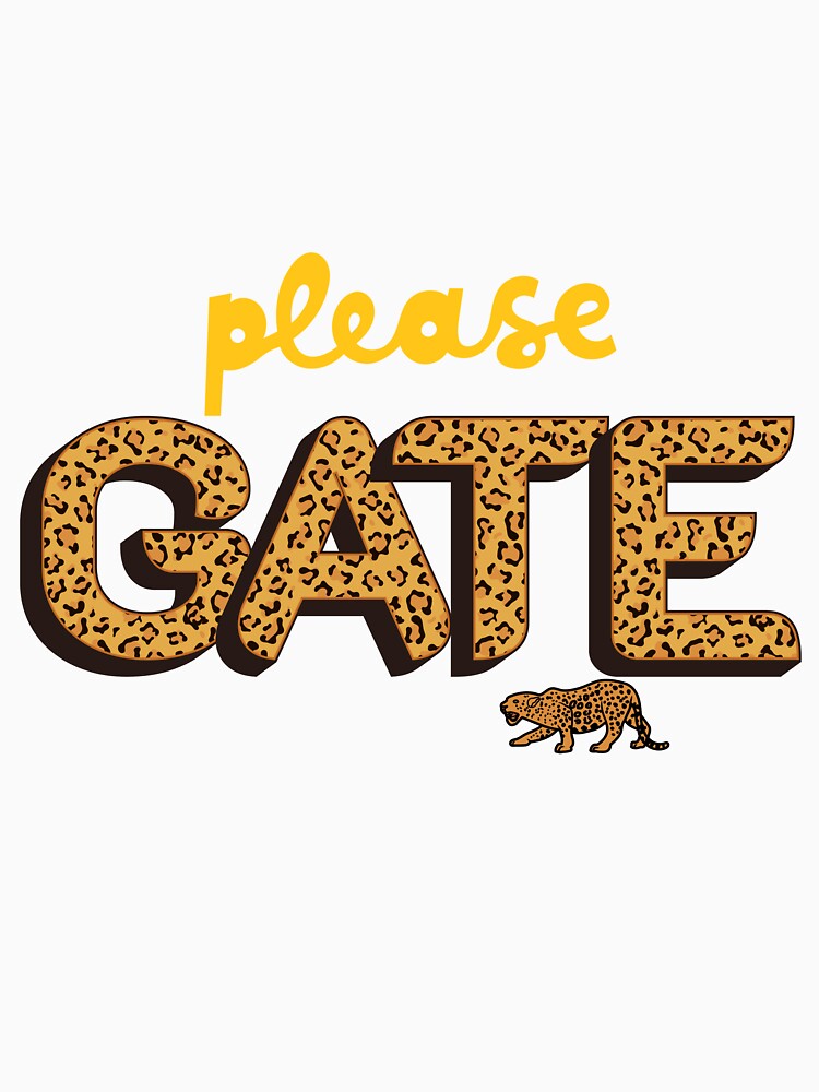 Please Gate – Leopard Print Bold Statement Design by Aquarius-club