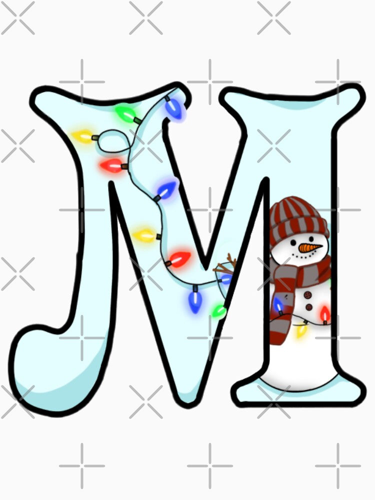 Holiday themed letter M by Artistkhg