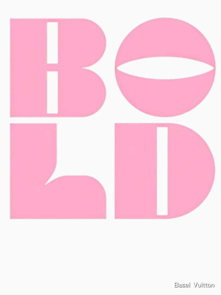 Bold Pink Typography Minimalist Design by baselVuitton
