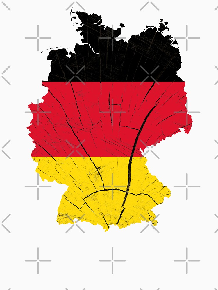 Germany Flag Map Wood Effect by Blok45