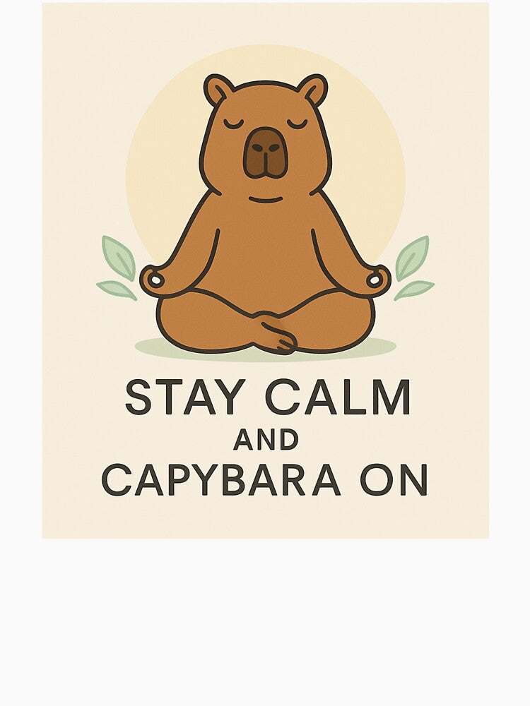 Stay calm and capybara on by FrameFlow