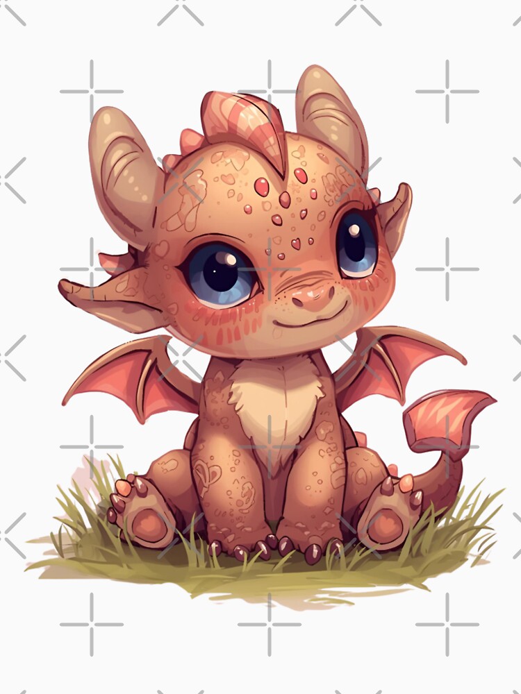 Cute dragon in the fairytale forest by SimonsDesignArt