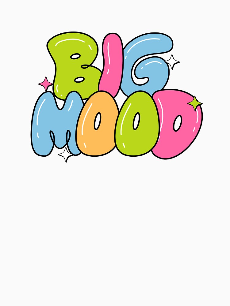 Big Mood Bubble Letters by karissadawn