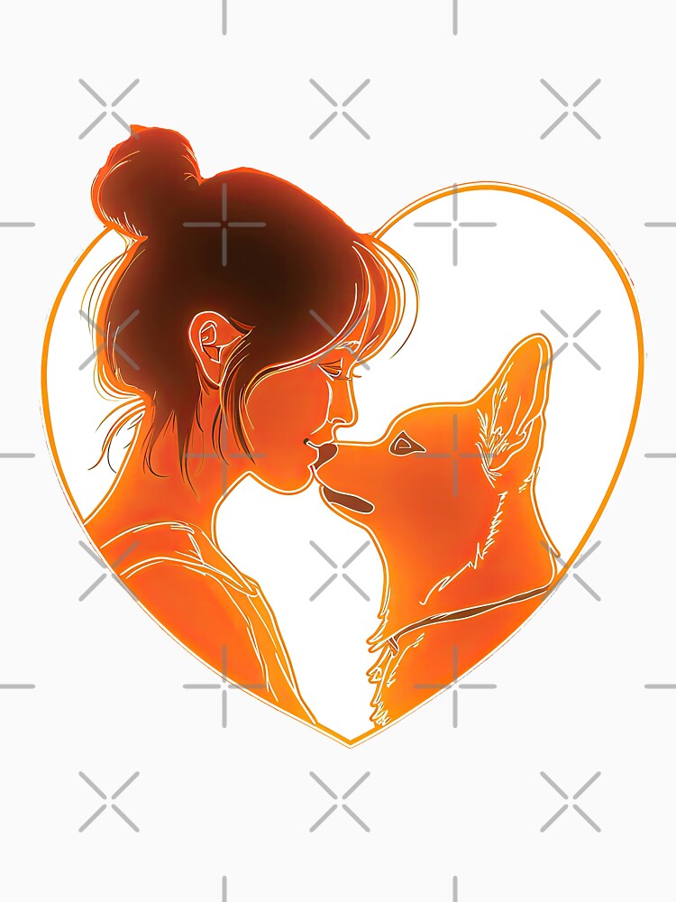 Corgi Love Dog by WallGemsArt
