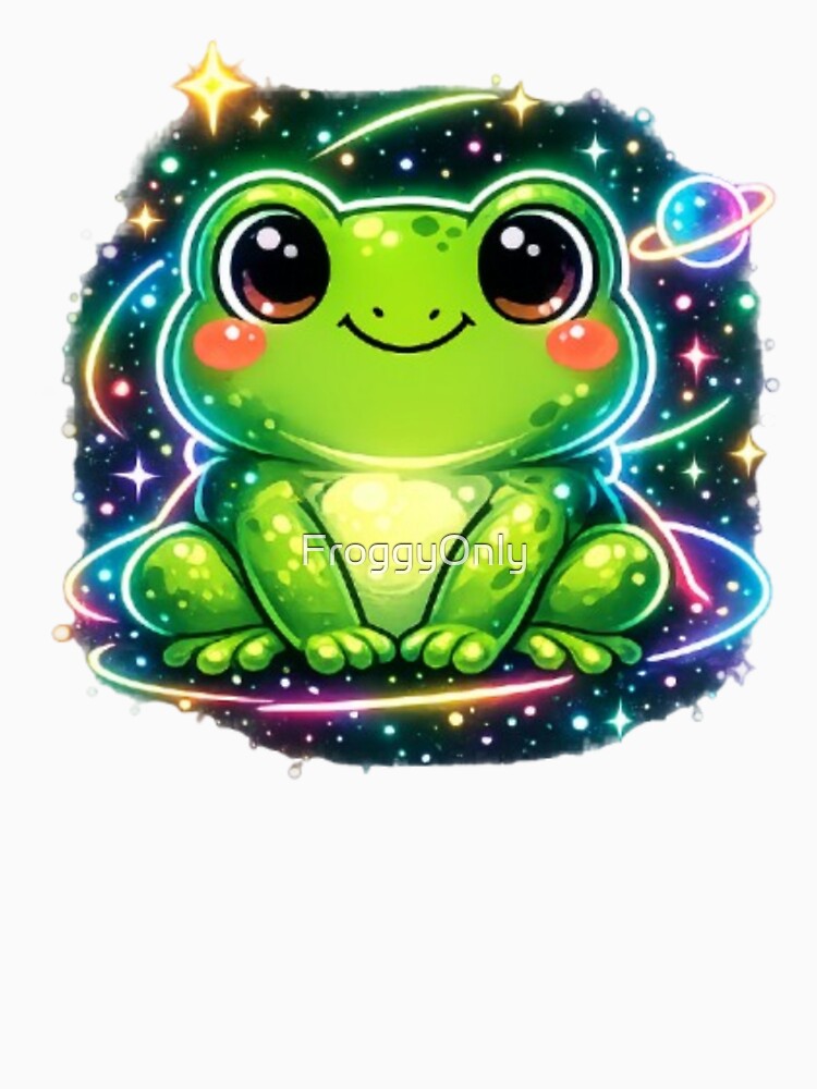Futuristic neon frog by FroggyOnly