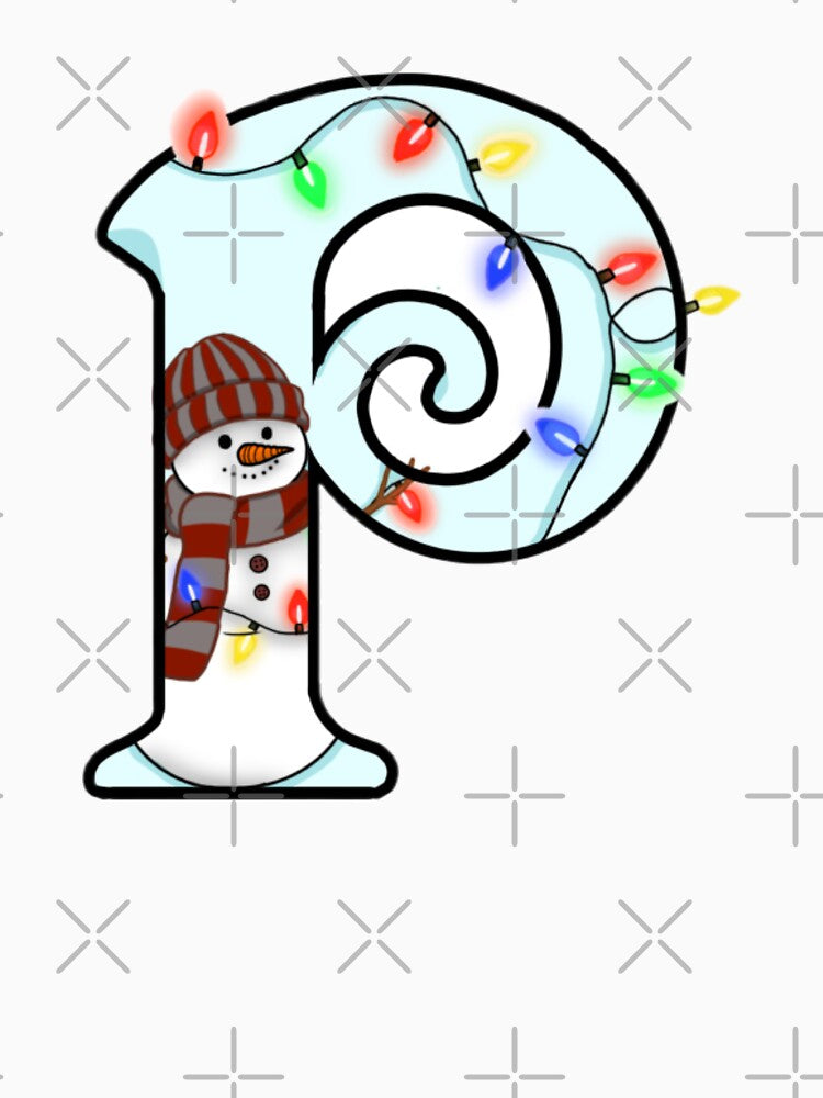 Holiday themed letter P by Artistkhg