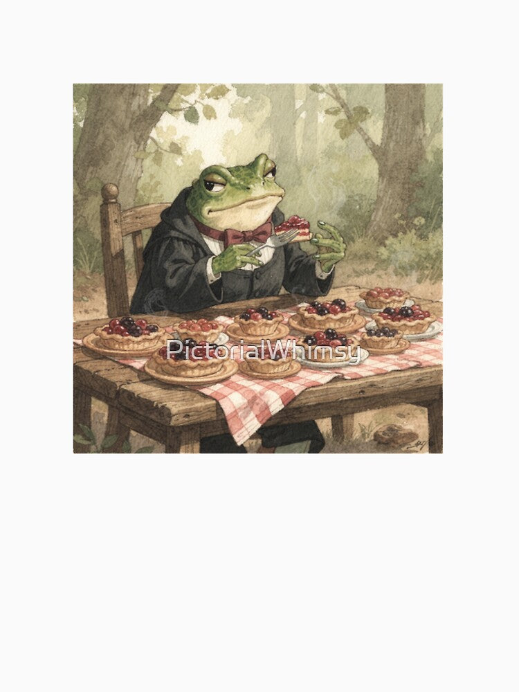 Frog Judge at the Pond Pie Bake-Off by PictorialWhimsy