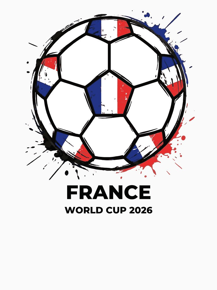 France Soccer Ball Flag - World Cup Ball Series 2026 by DesignLab13