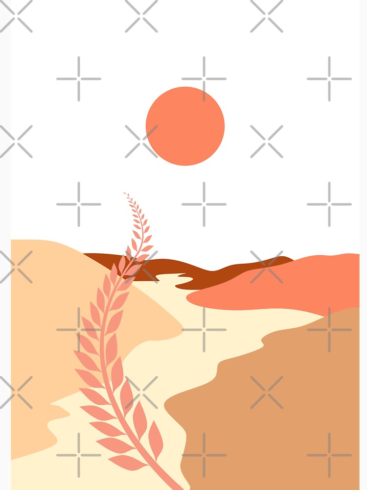 Boho landscape print by ArtInRhythm