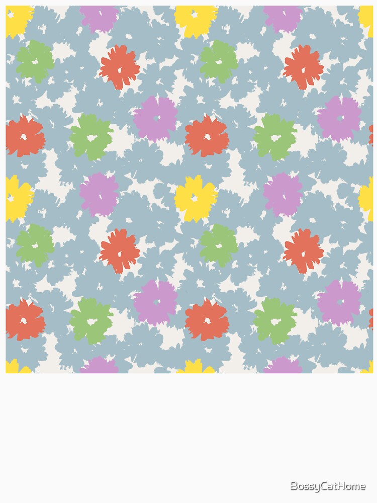 Cali Boho Scattered Floral Pattern by BossyCatHome