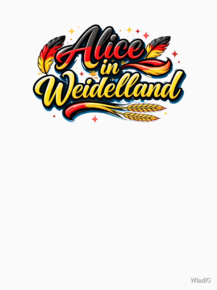 Alice Weidel, Alice in Weidelland – Colorful Typography Design by WladKi