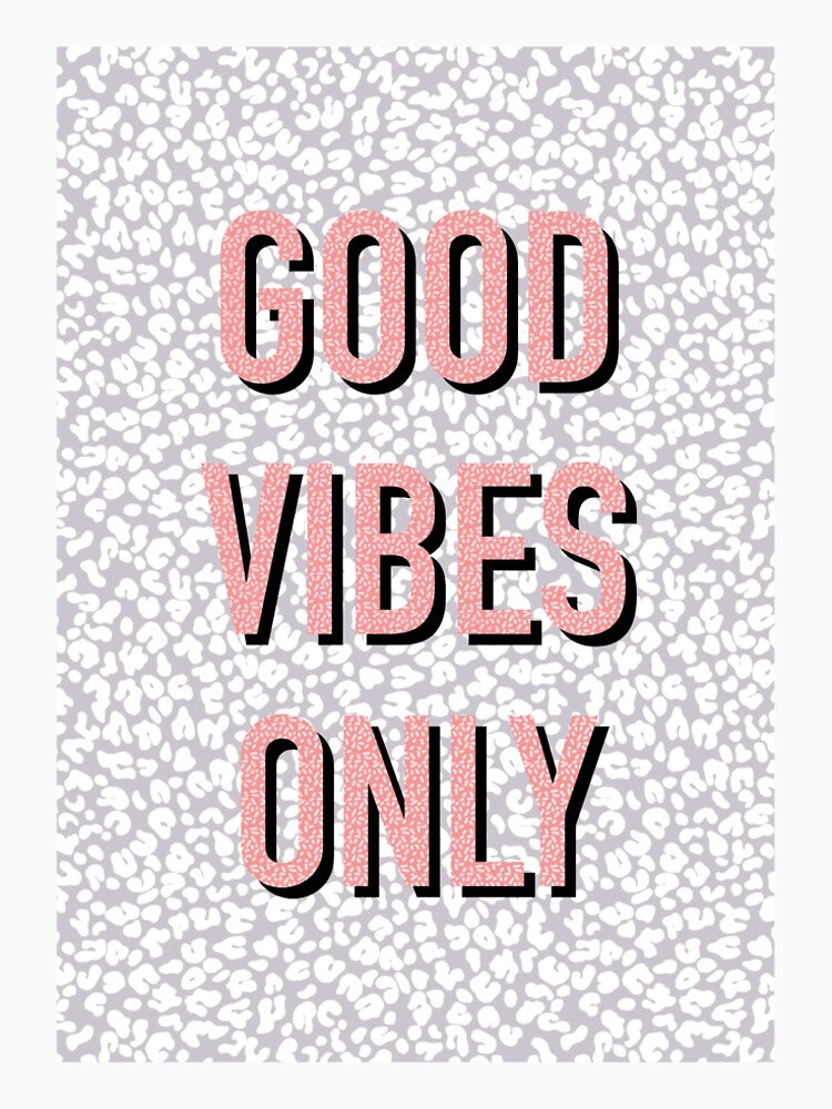 Good Vibes Only - Snow Leopard by cardtroversial