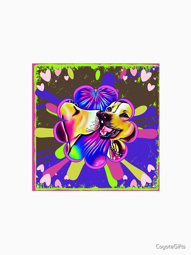 Puppy Love in Psychedelic Style design by CoyoteGifts