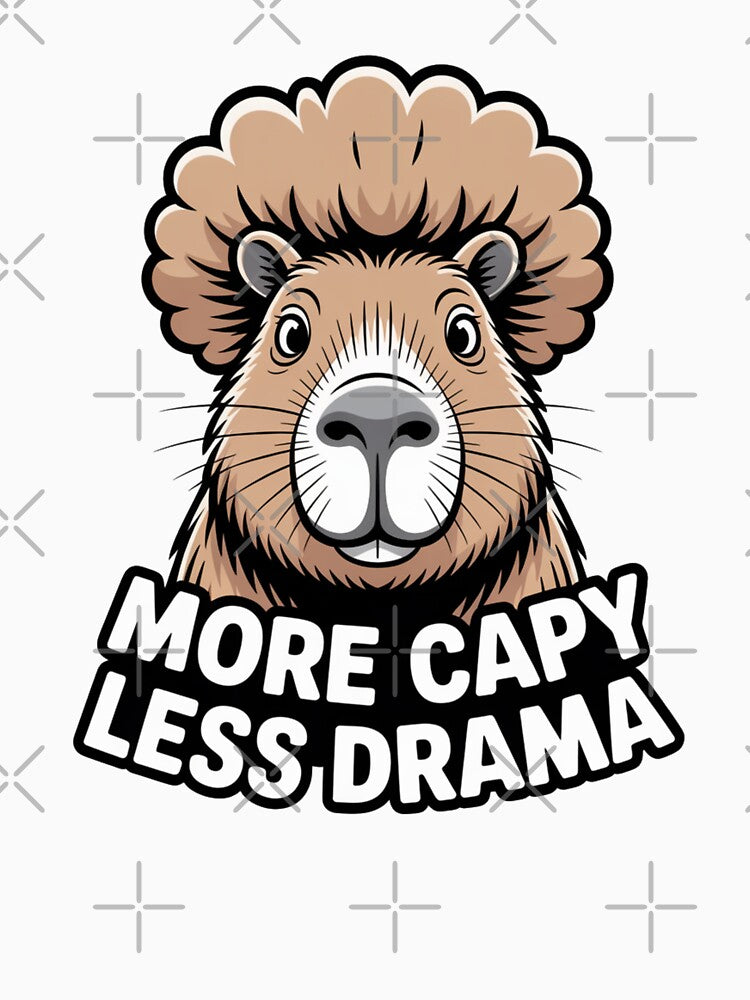 Capybara Afro Design: More Capy Less Drama by CircinusStore