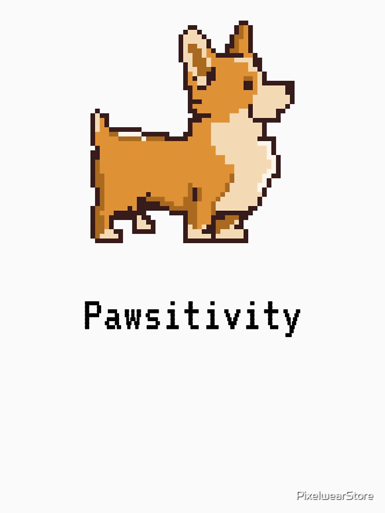 Pixel Pawsitivity: Canine Joy Unleashed by PixelwearStore