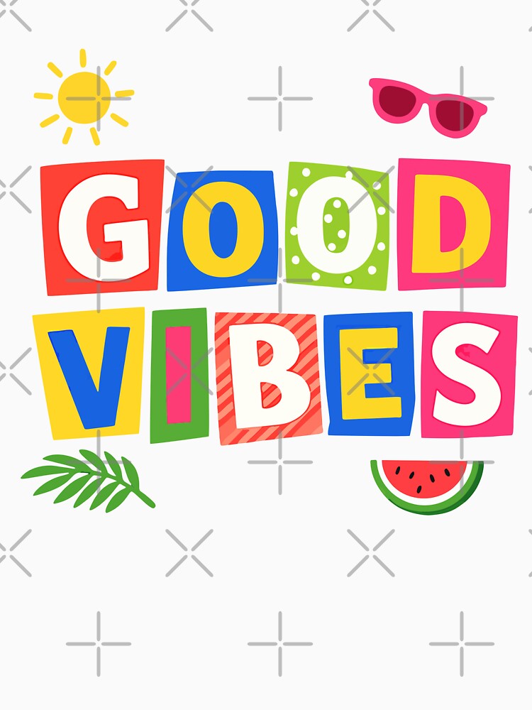Good Vibes Summer — Colourful Retro Typography Design by 89BLACK