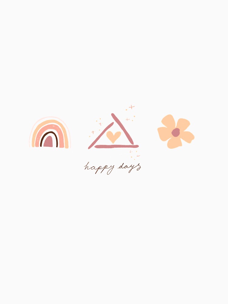 Boho doodles happy days by Lena Pfitzner