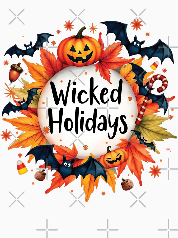 Wicked Holiday | Spooky Festive Design | Halloween Meets Christmas Art | Fun and Playful Holiday Typography | Unique Seasonal Vibes by PaintedPixels01