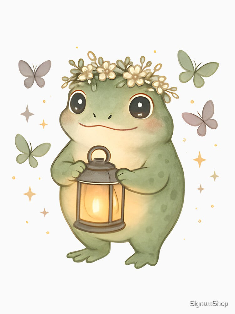Whimsical Cottagecore Frog by SignumShop
