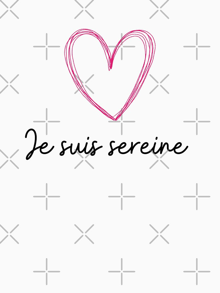 I'm serene with a pink heart by PausePapote