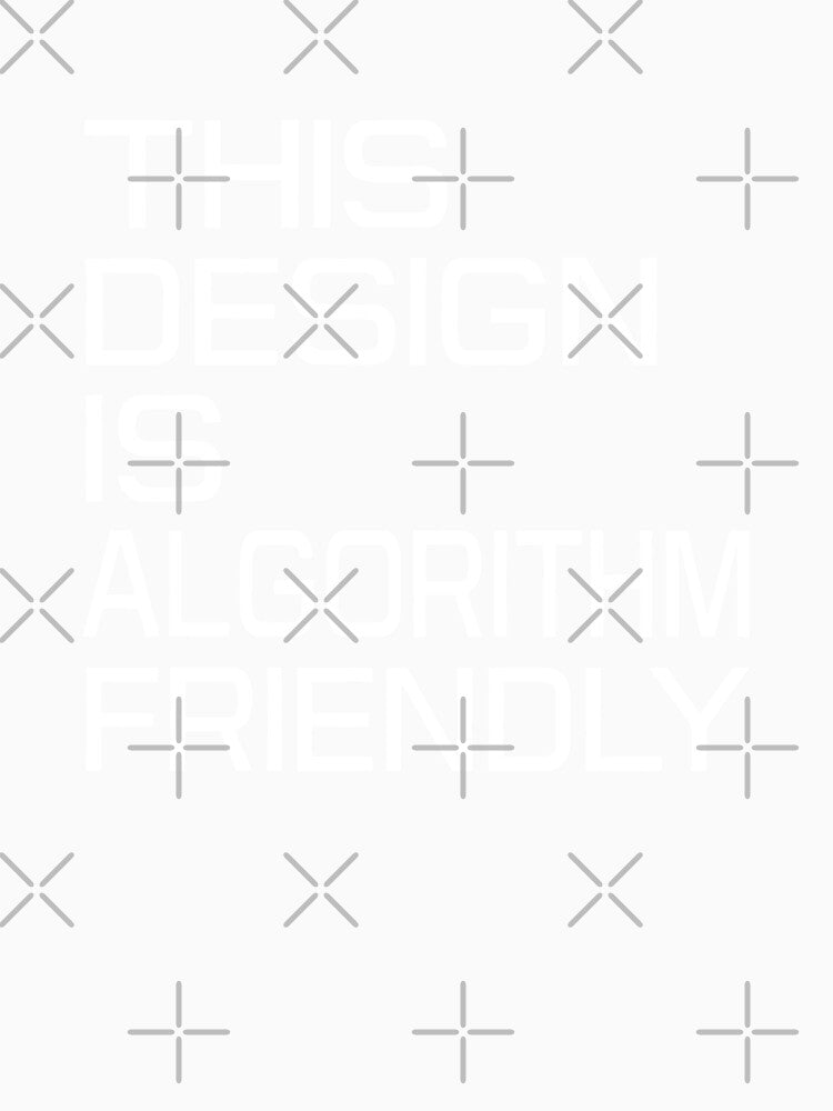 Bold Algorithmic Statement Graphic Print Apparel by SplashTastic