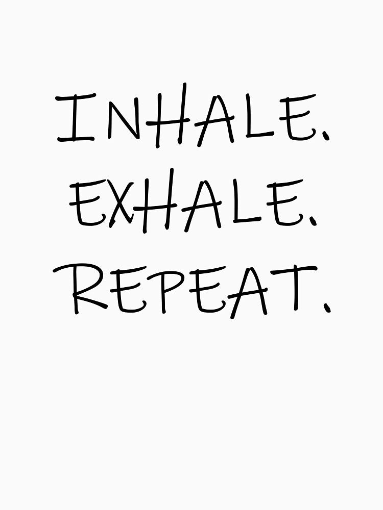 Inhale, Exhale, Repeat. yoga top by PetrKad
