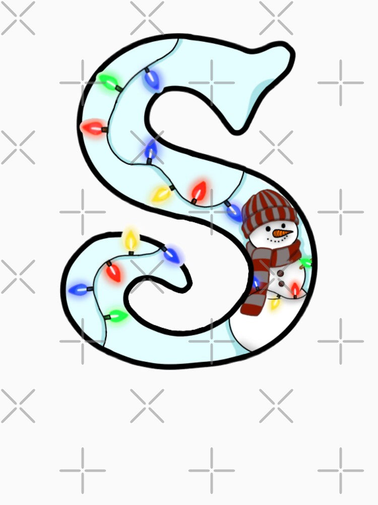 Holiday themed letter S by Artistkhg