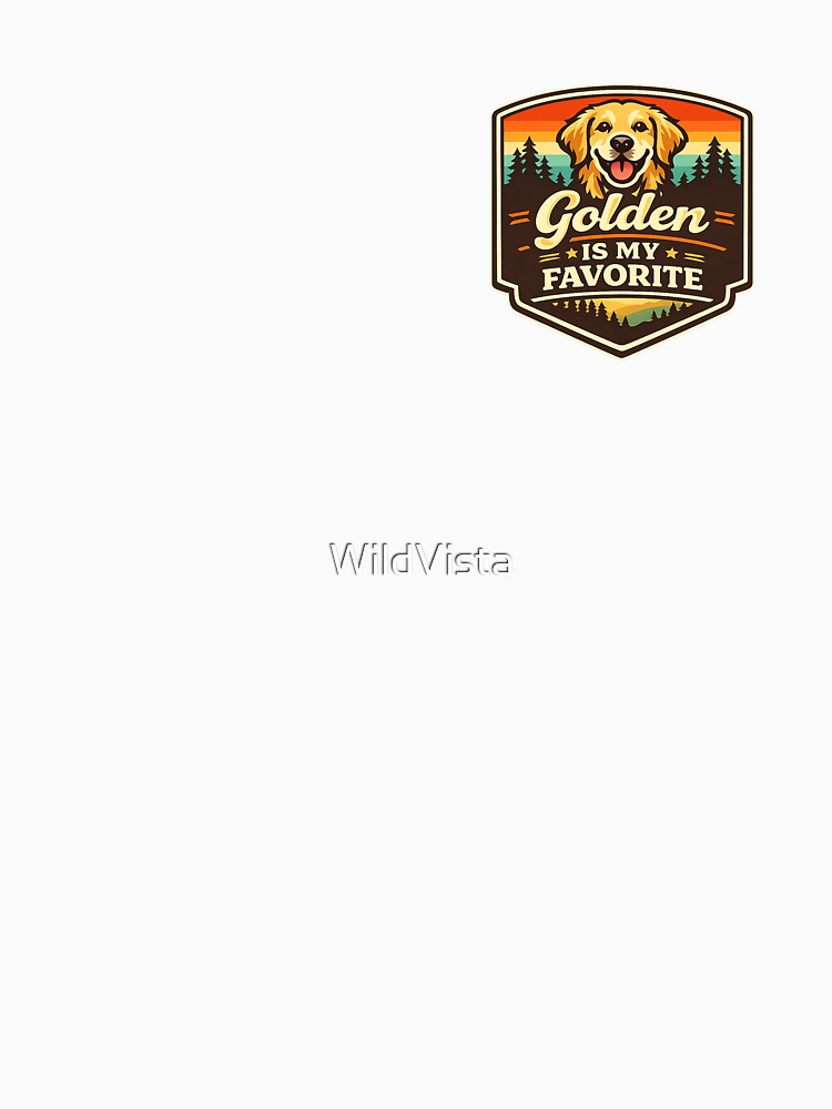 Golden Is My Favorite Golden Retriever Gift by WildVista