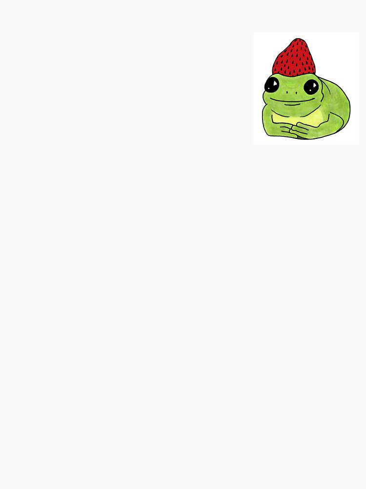 Polite frog with strawberry on head by ekiso