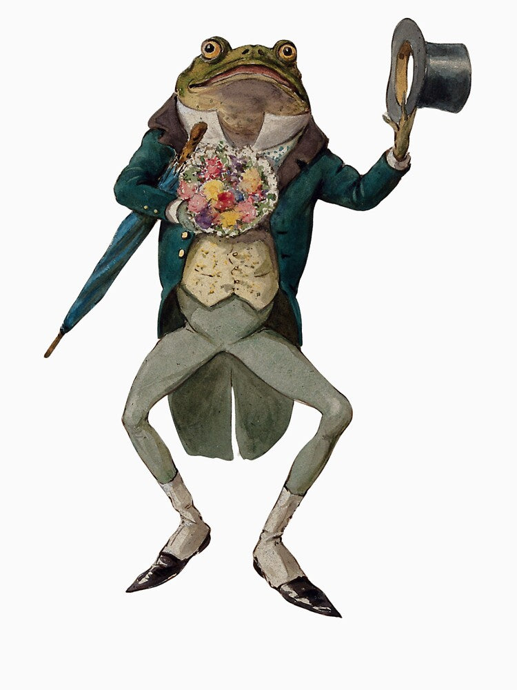 Cottagecore Vintage Frog by RowanDraco