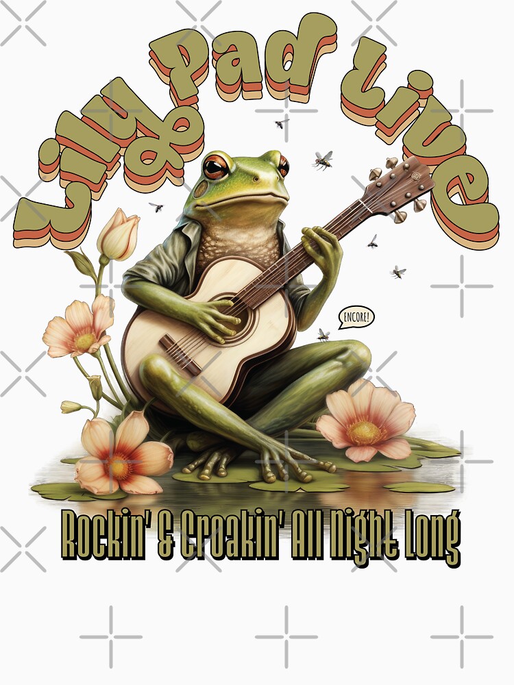 Lily Pad Live Cottagecore Frog by Creative-Hearts